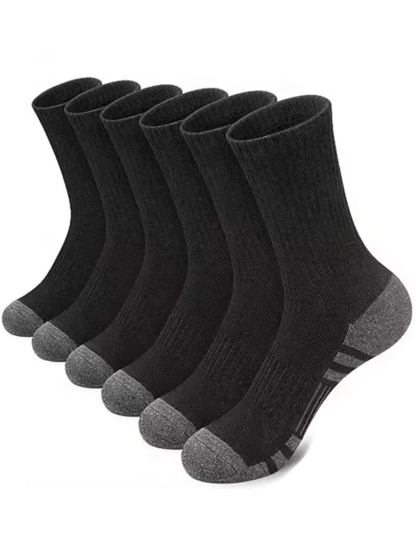 10/30 Pairs of High-Quality Soft and Comfortable Men's Running Socks Summer Sweat Wicking and Breathable Basketball Sports Socks