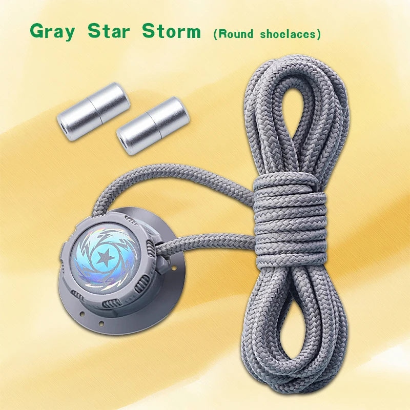 1Pair Easy Fit Automatic Shoelaces Without ties Swivel Buckle Laces Sneakers No Tie Shoe laces Adults Kids Thick Rope shoelace