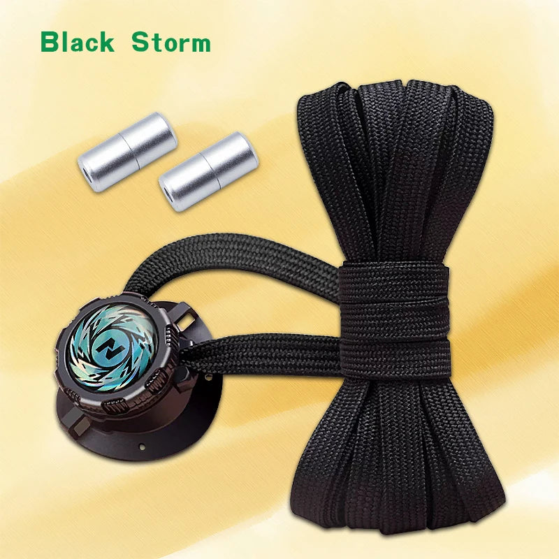 1Pair Easy Fit Automatic Shoelaces Without ties Swivel Buckle Laces Sneakers No Tie Shoe laces Adults Kids Thick Rope shoelace