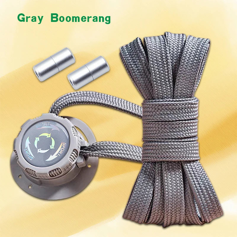 1Pair Easy Fit Automatic Shoelaces Without ties Swivel Buckle Laces Sneakers No Tie Shoe laces Adults Kids Thick Rope shoelace