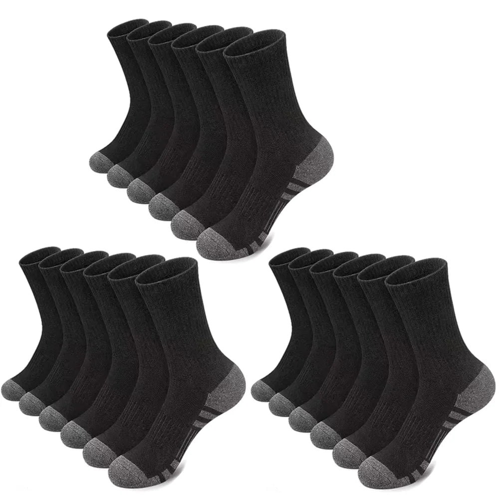 10/30 Pairs of High-Quality Soft and Comfortable Men's Running Socks Summer Sweat Wicking and Breathable Basketball Sports Socks