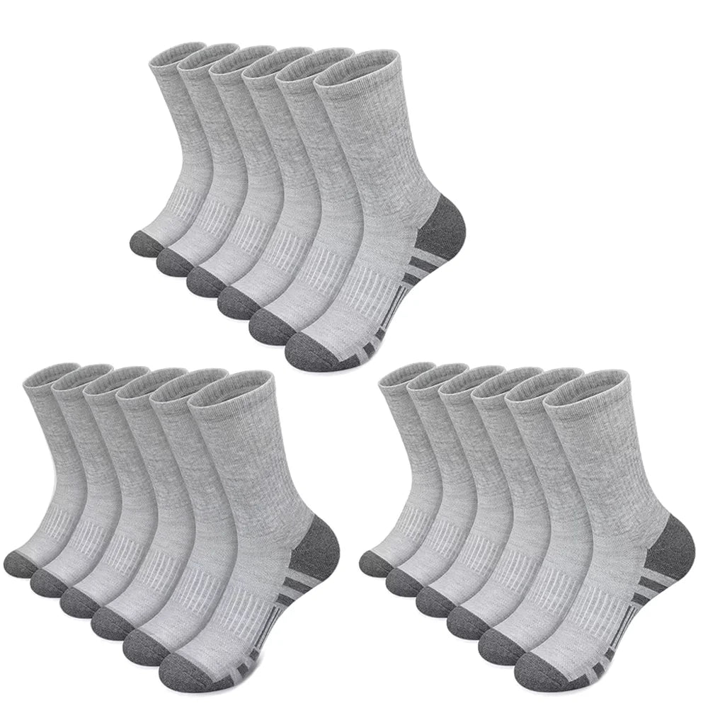 10/30 Pairs of High-Quality Soft and Comfortable Men's Running Socks Summer Sweat Wicking and Breathable Basketball Sports Socks